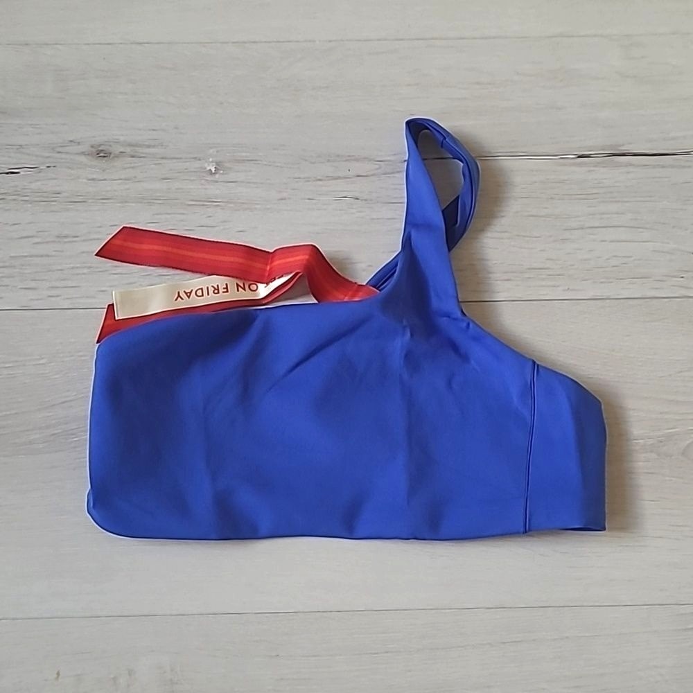 Left On Friday Offshore One Shoulder‎ Top Fist Place Blue Small New With Tags - Picture 4 of 7